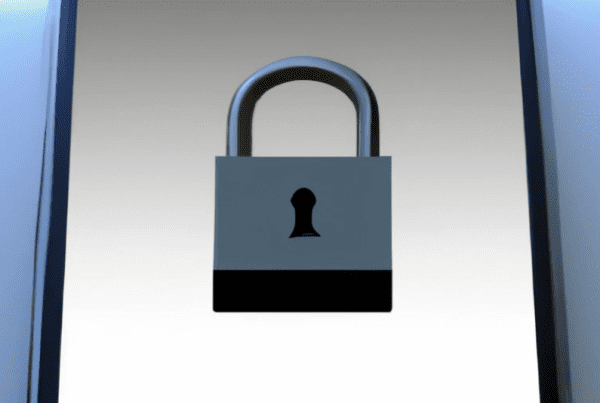 A phone with a padlock on the screen